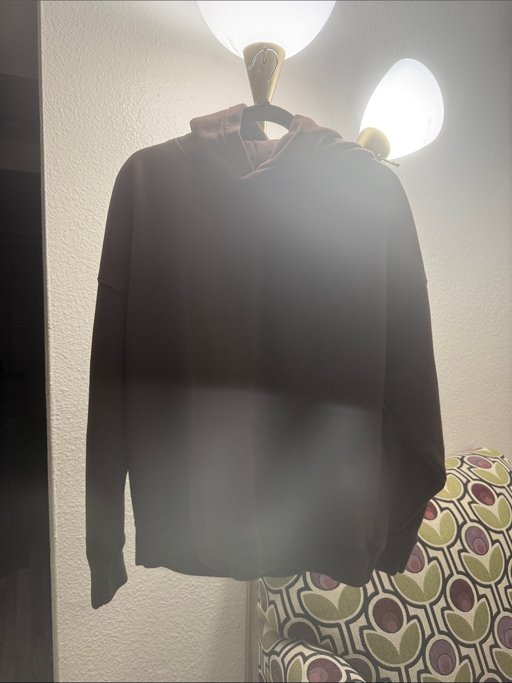 Abercrombie & Finch Classic Plain Hoodie in Chocolate Brown